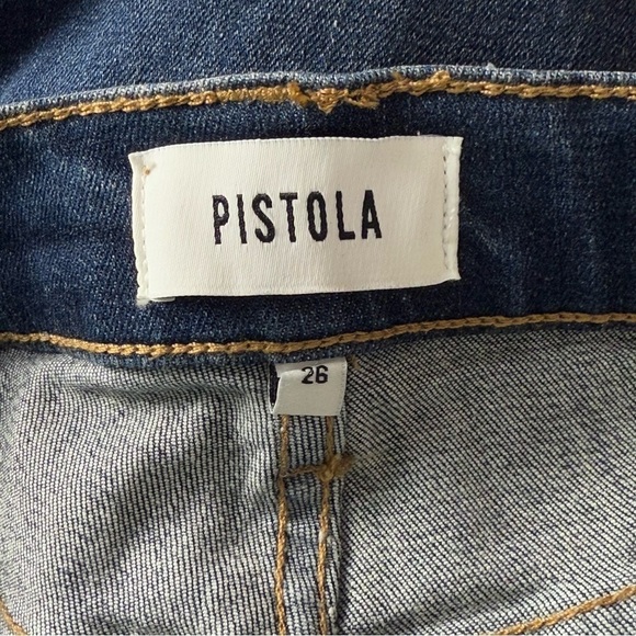 NWT PISTOLA‎ High Rise Western Pintuck Seam Denim Ankle Cropped Skinny Jeans 26 - Picture 6 of 6